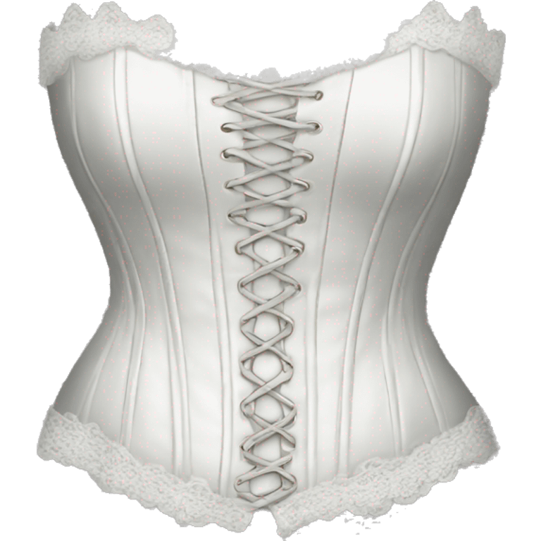 White lace corset emoji