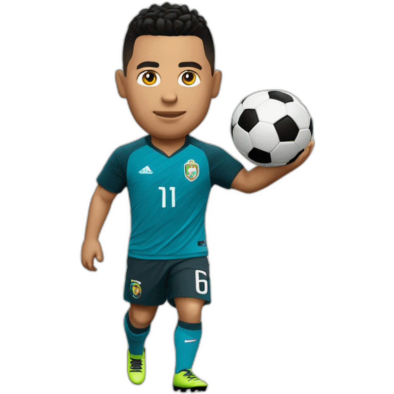 Ronaldo avec coupe du monde en mains emoji