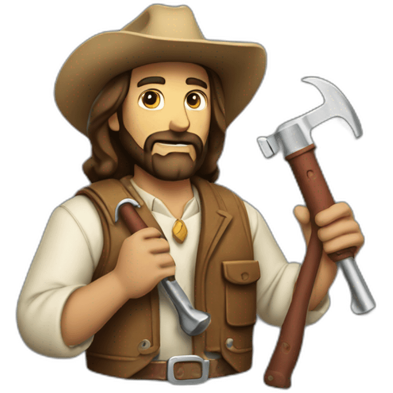 cowboy jesus with a pipewrench emoji