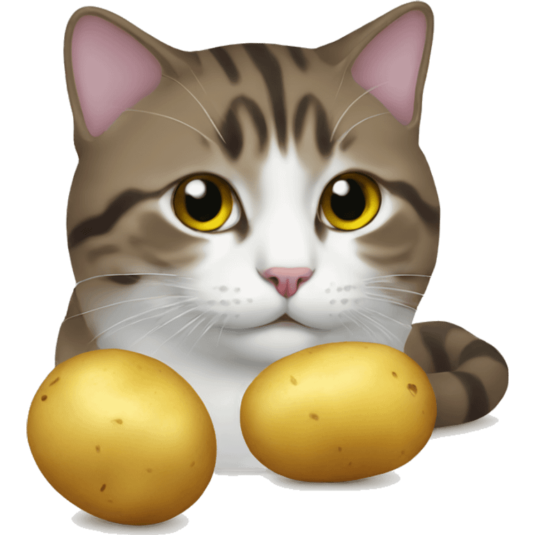 cat and potato emoji