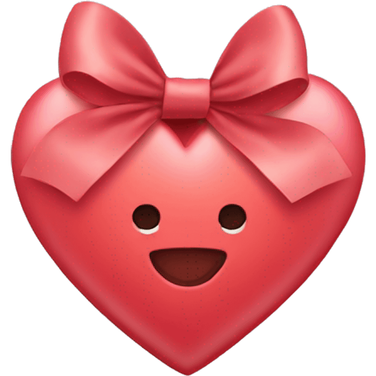 cute heart bow emoji