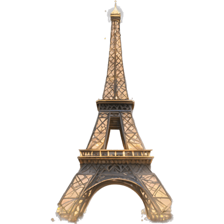 Tower of Paris with twinkle lights  emoji