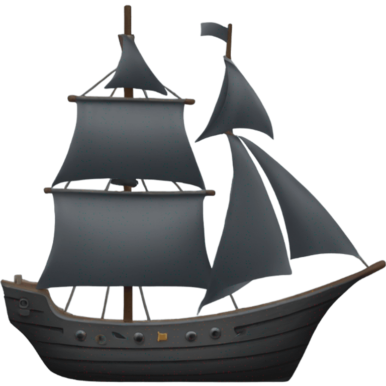 dark gray ship emoji