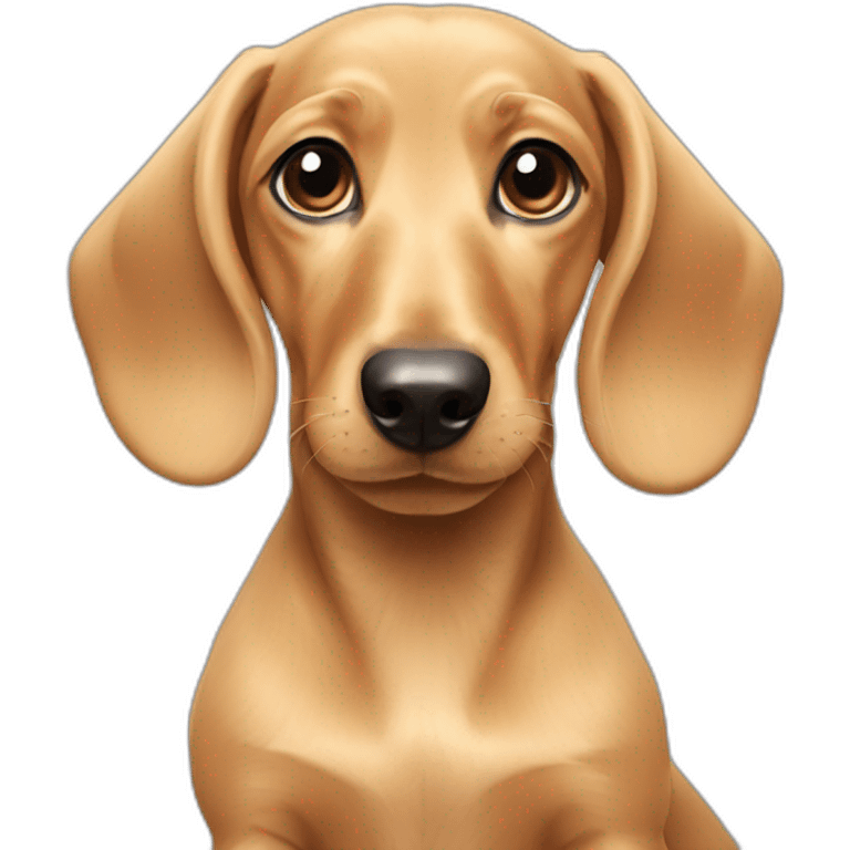 Blonde dachshund puppy emoji