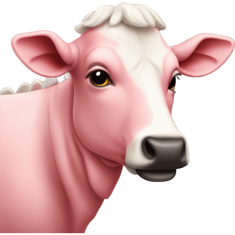 Vaca rosada emoji