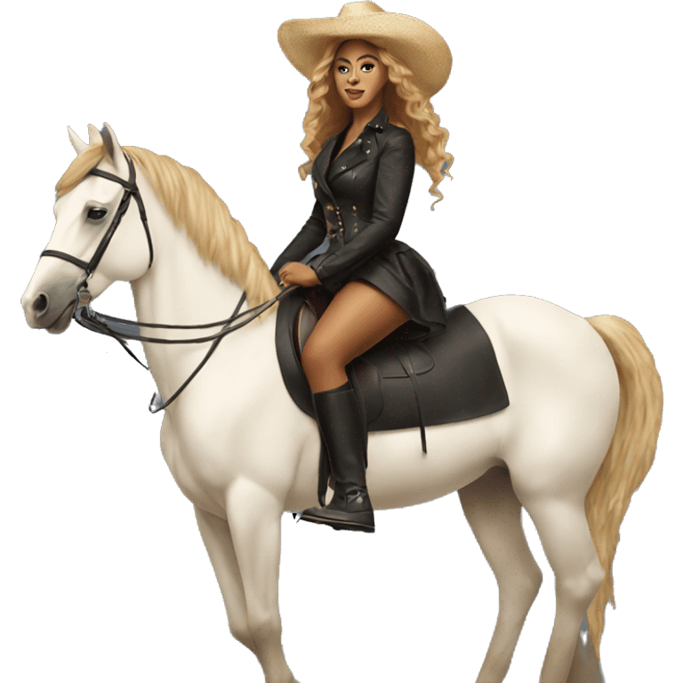 Beyoncé on a horse  emoji