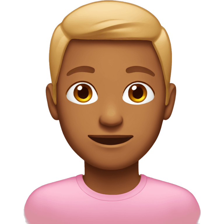 Pink tan emoji