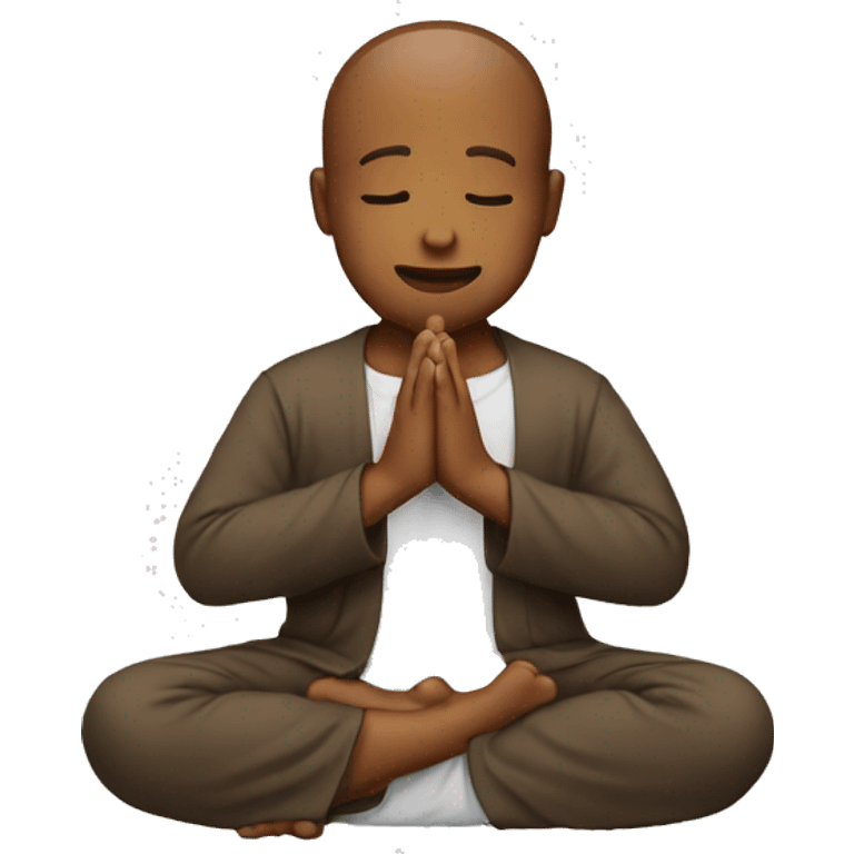 an emoji praying with his hands open emoji