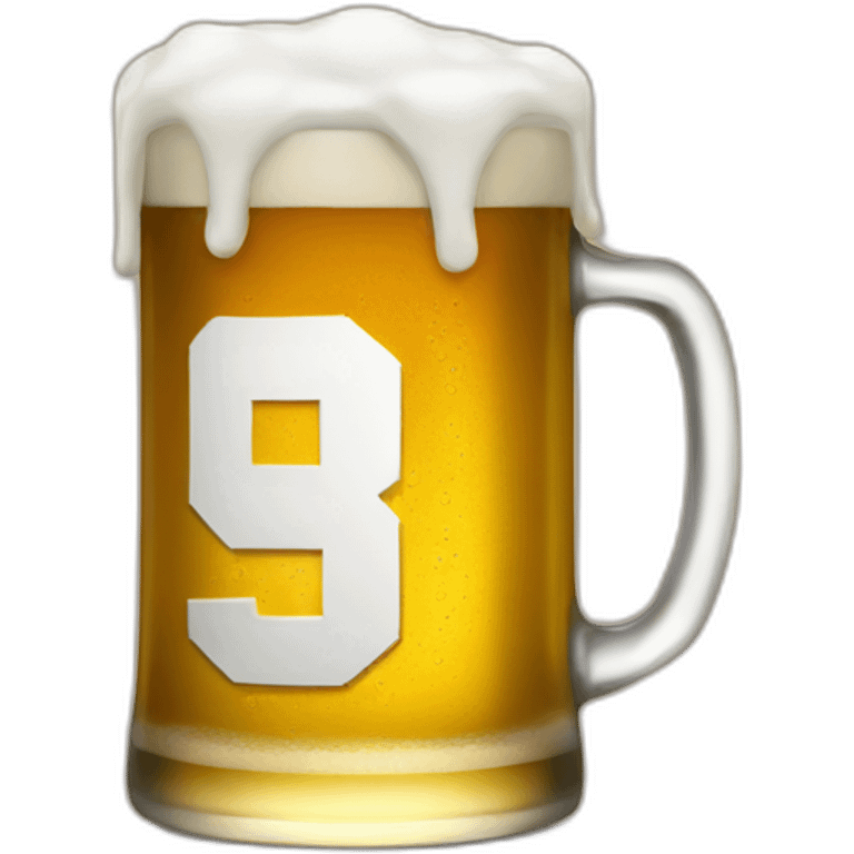 drinking beer with watching american football emoji