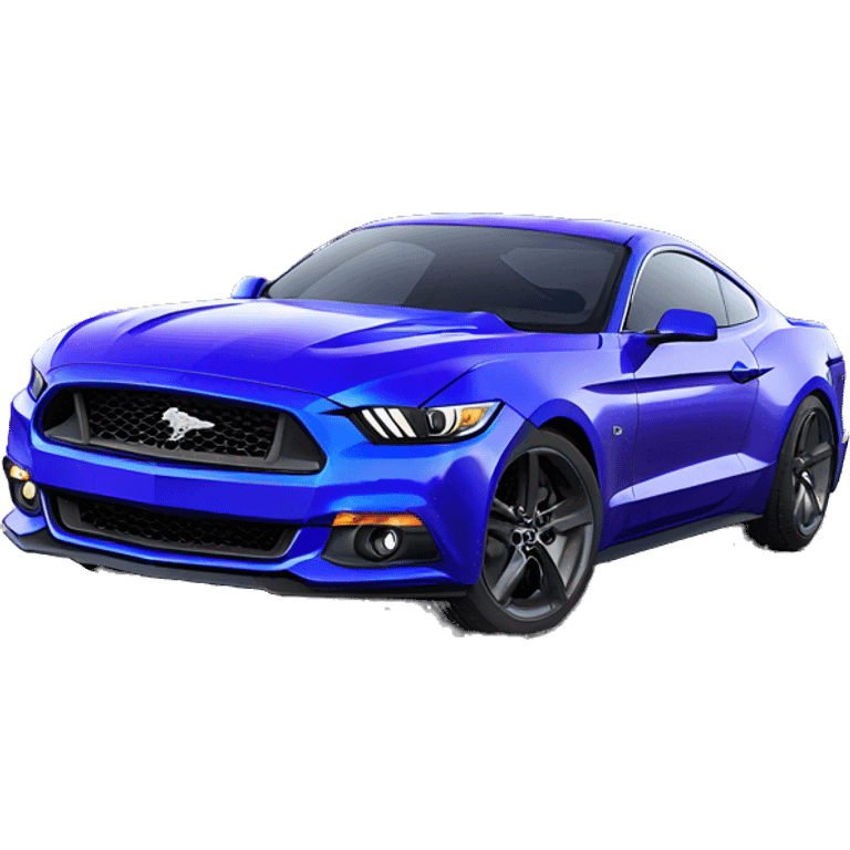 2017 ford mustang grapper blue with purple wheels emoji