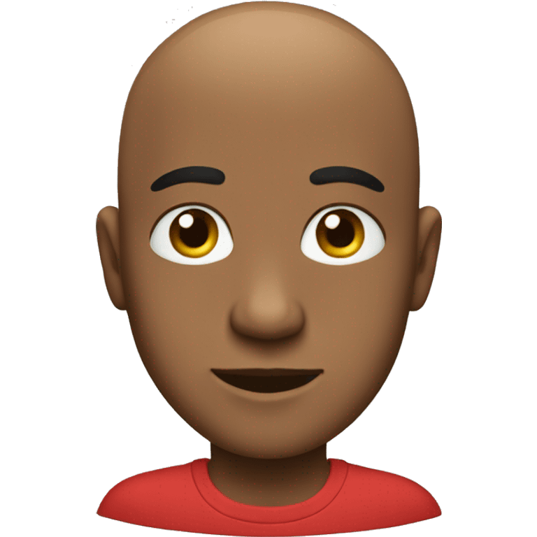 bald boy in red shirt emoji