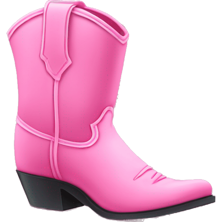 Pink cowboy boot emoji