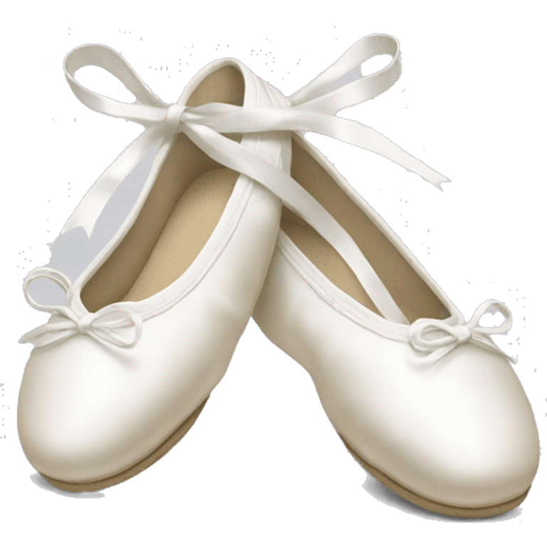 white Ballet shoes emoji