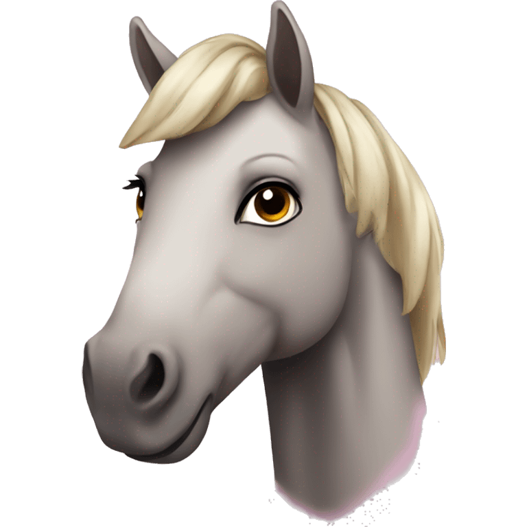 Cute horse trailee emoji