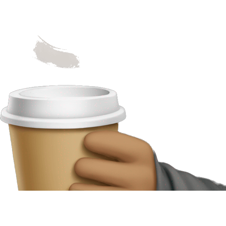 Girls in niqab with coffee  emoji