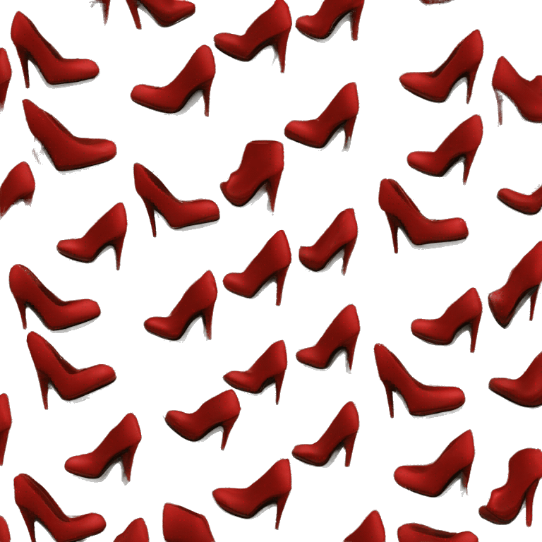 sparkly red heels  emoji