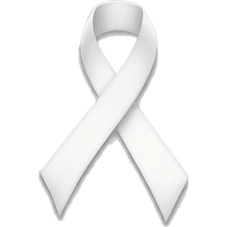 Beautiful white ribbon  emoji