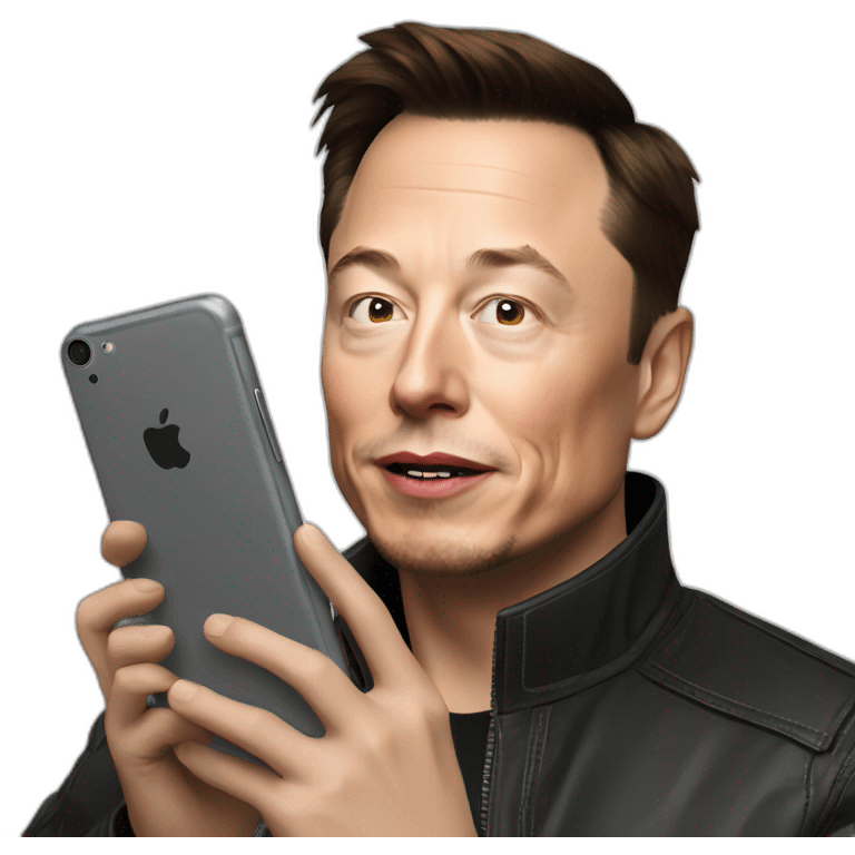 elon musk use phone emoji