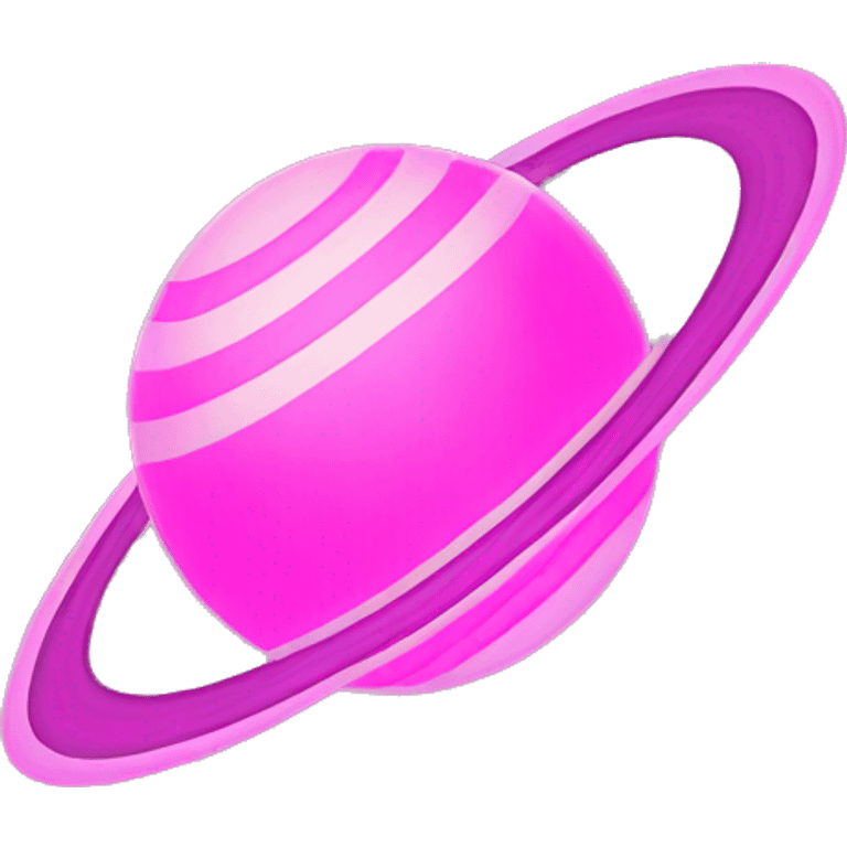 pink saturn  emoji