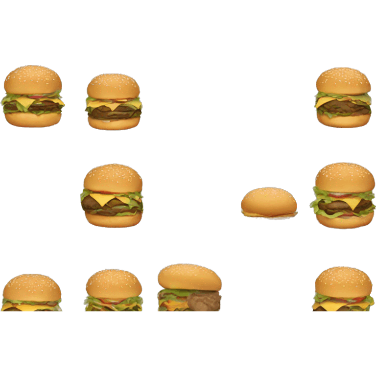 Hotel and burger  emoji