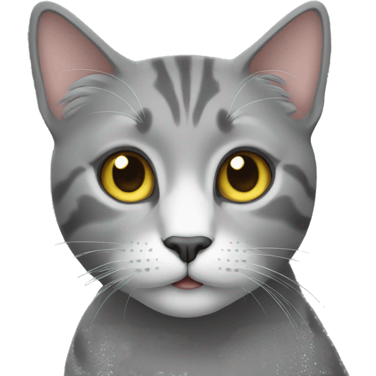 Grey cat emoji