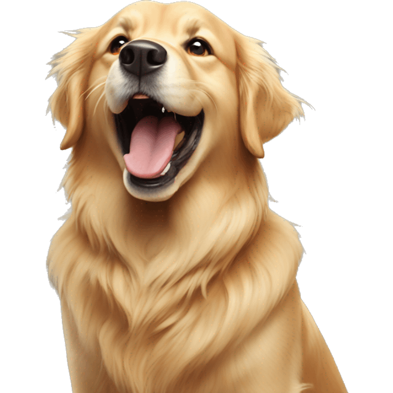 golden retriever raging emoji