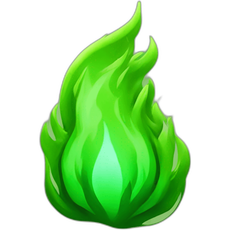 Green fire emoji