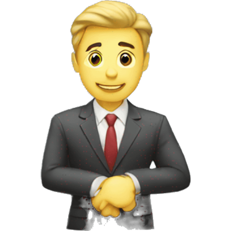 businessman is working emoji