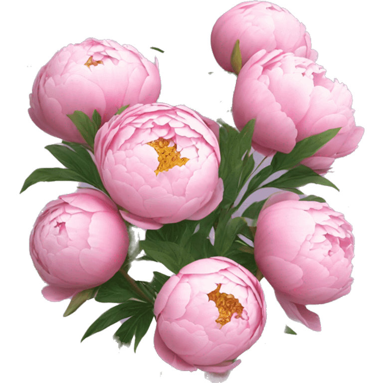 peonies ￼ emoji