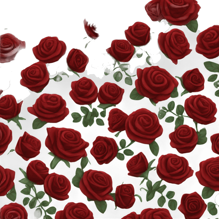 dark red roses emoji