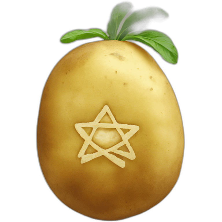 jewish symbol on potato emoji