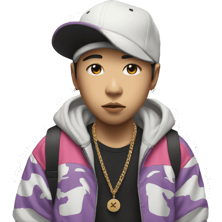 hiphop kid from japan emoji