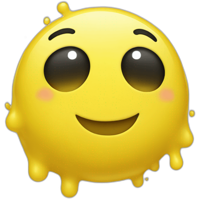 Happy Yellow blob emoji