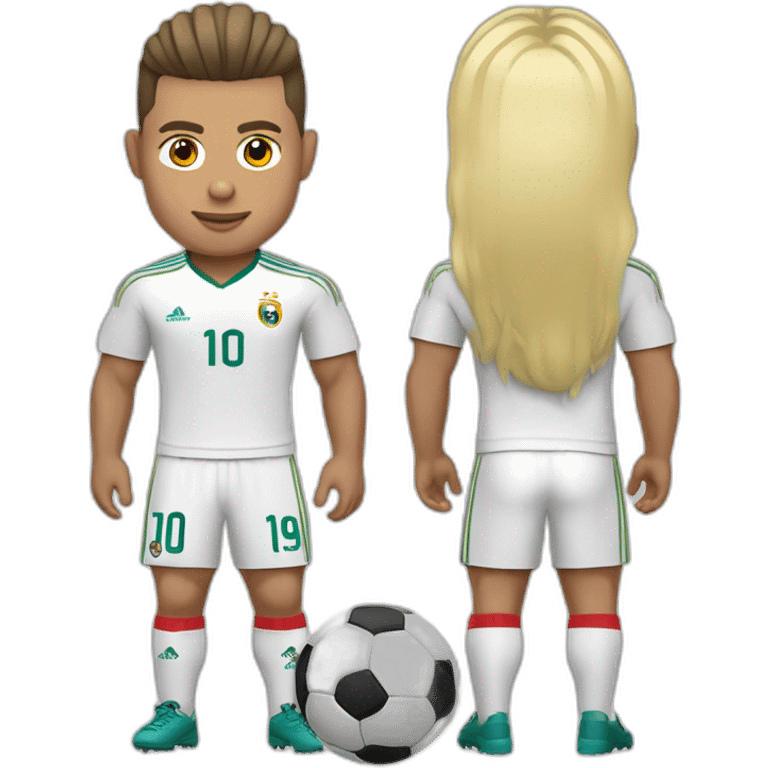 Ronaldo avec les mèches blondes emoji