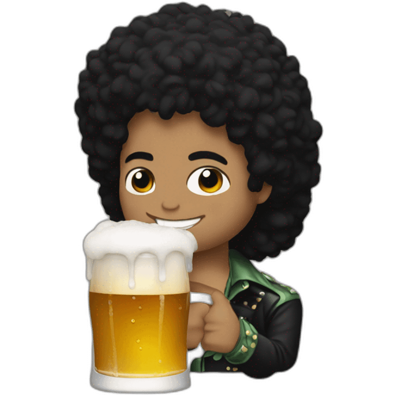 Michael Jackson drinking beer emoji