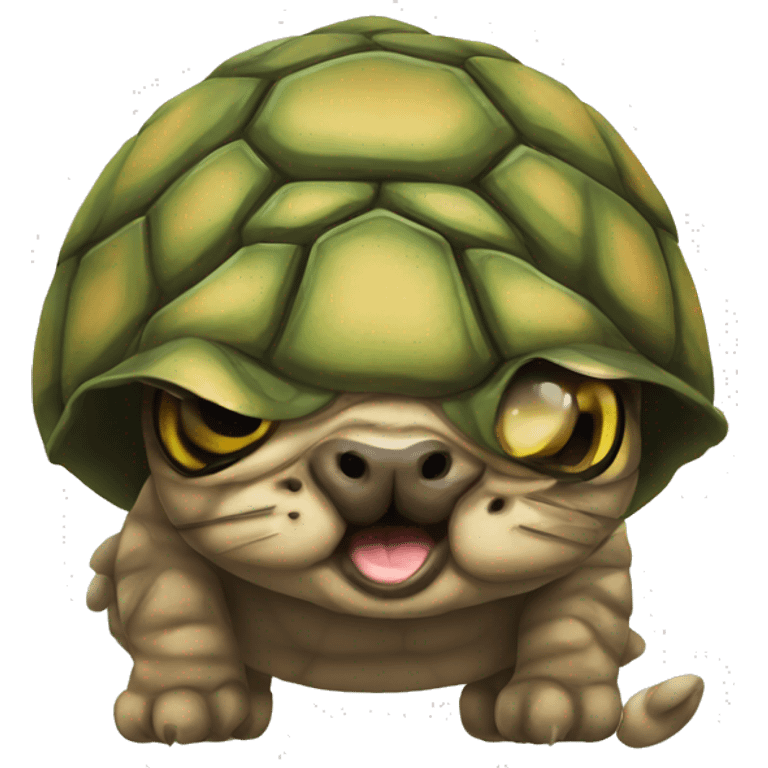 Tortoise cat mad emoji