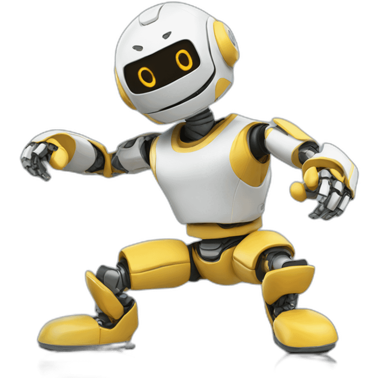 Robot breakdancing emoji