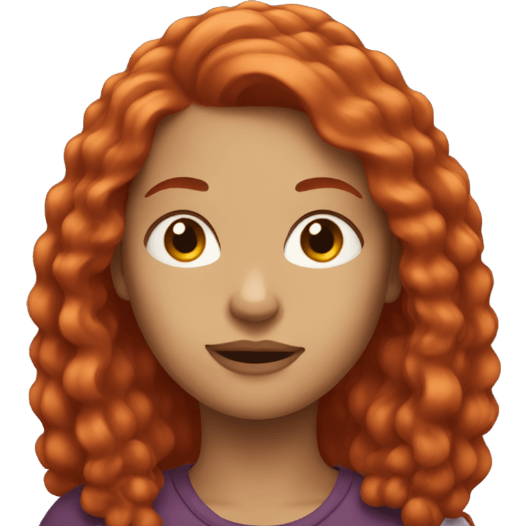 Women with red hair emoji