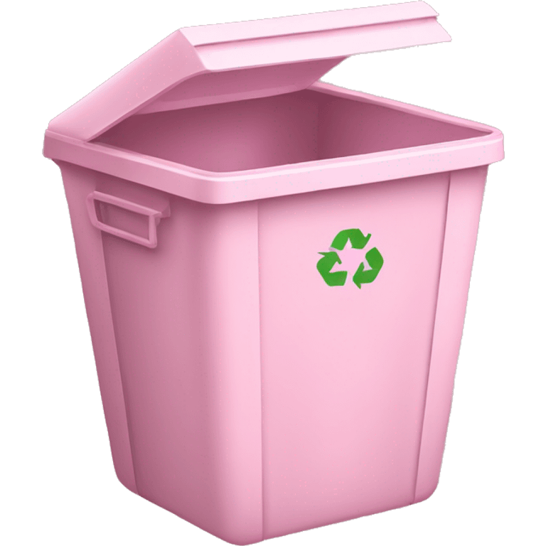 light pink recycle bin emoji