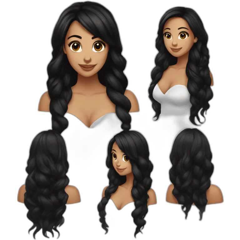 Beauty giel black hair receive dinero emoji