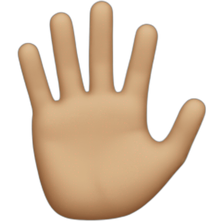 man hand up emoji