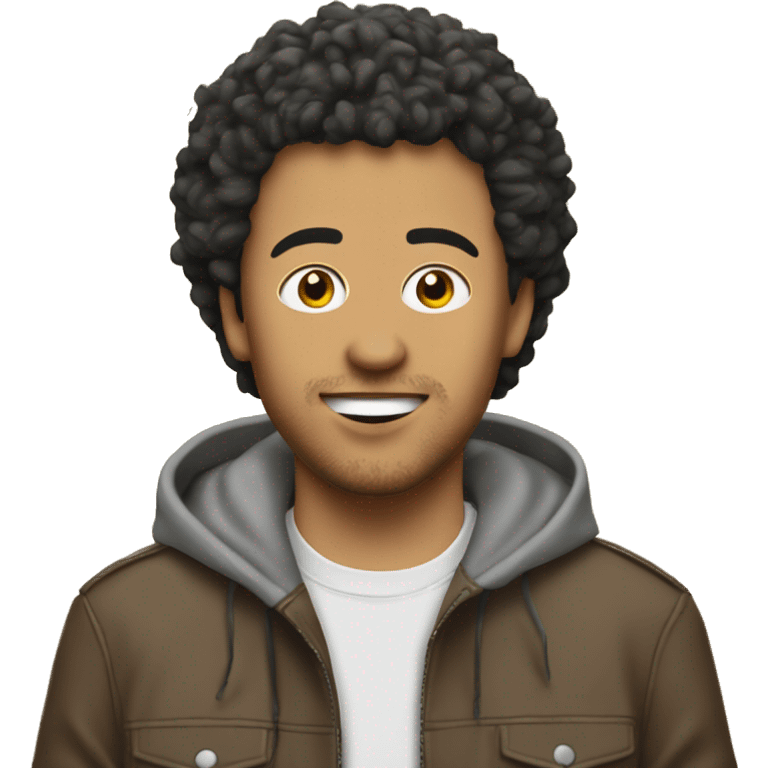 Kev Adams with french fries emoji