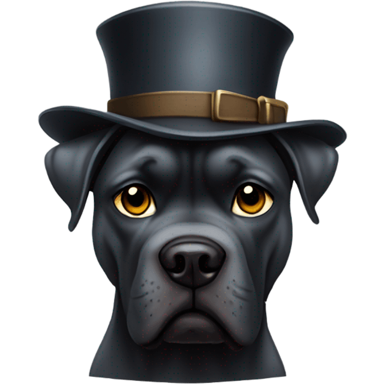 A Cane Corso dressed as Sherlock Holmes. emoji