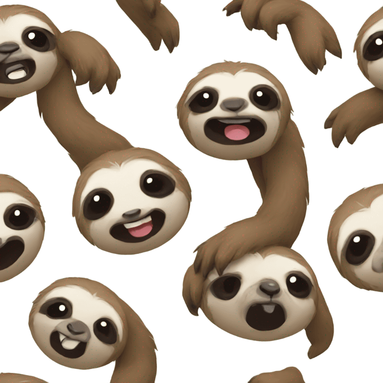 Sloths hi emoji