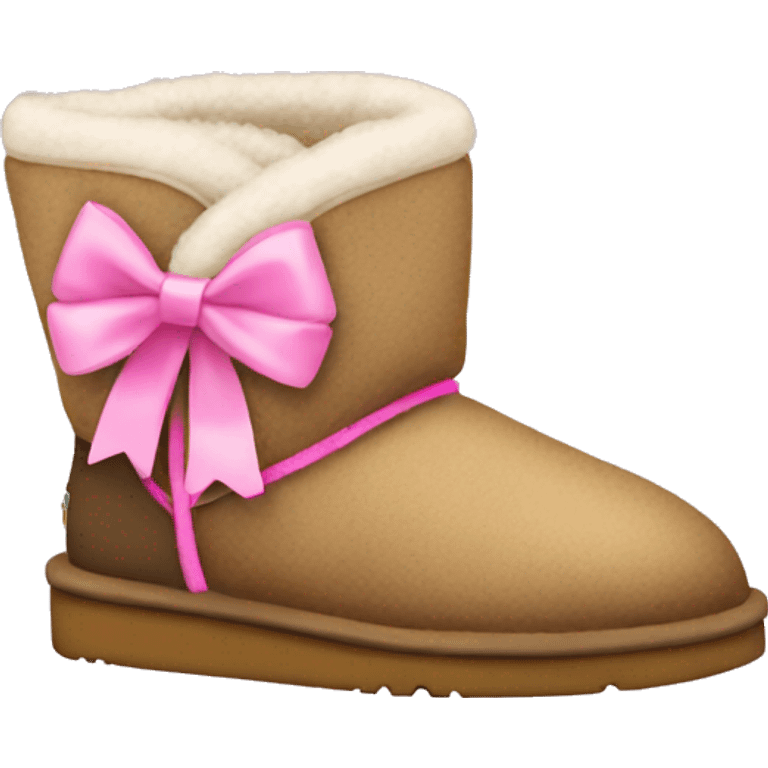 Uggs with pink bows emoji