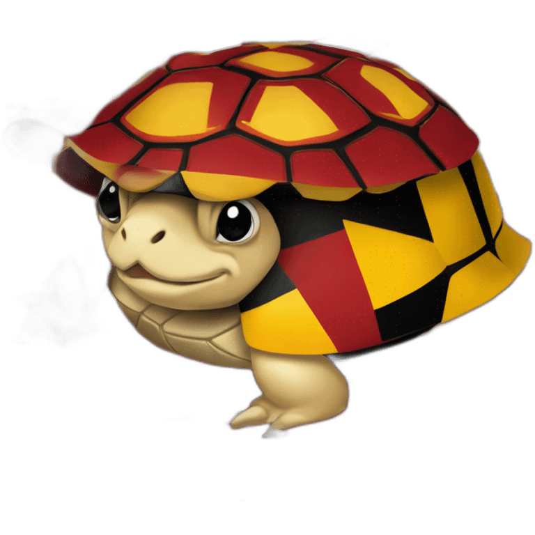 University of Maryland Mascot Testudo the terrapin, Red shell diamond back colors matching maryland flag red gold black yellow emoji