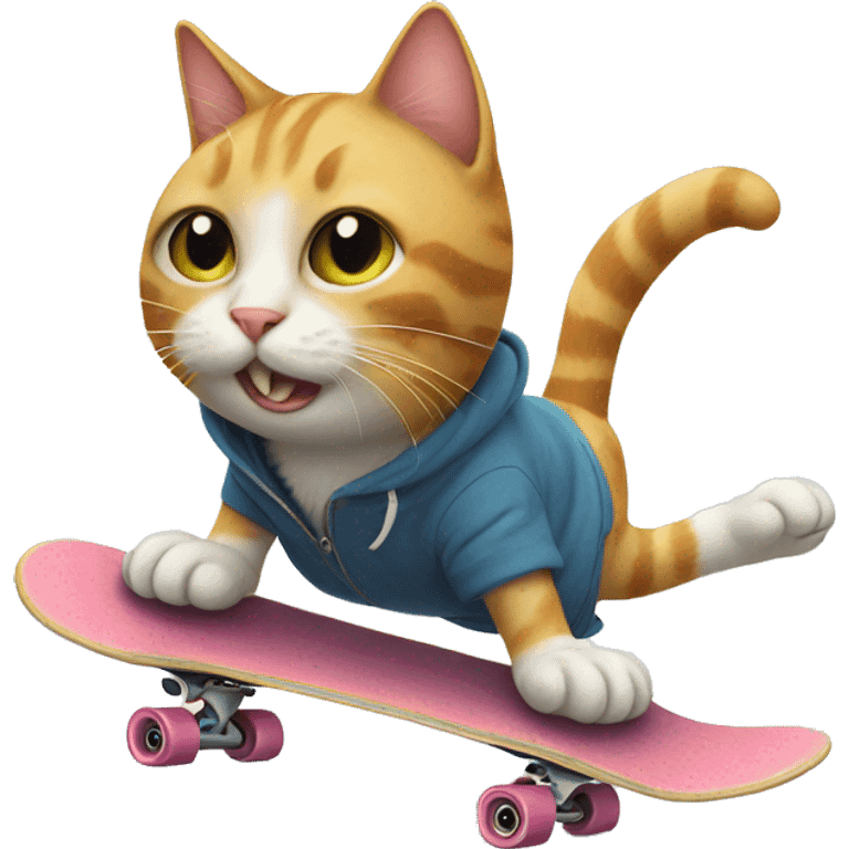 Skate cat emoji