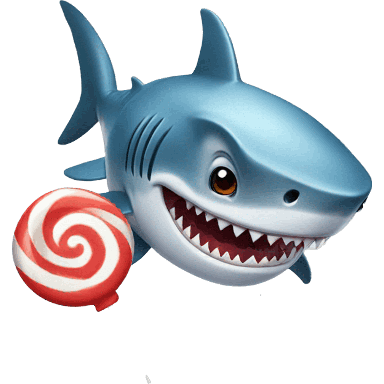 Shark with lollipop  emoji