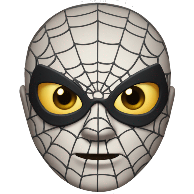 Spiderman rosto mascarado emoji