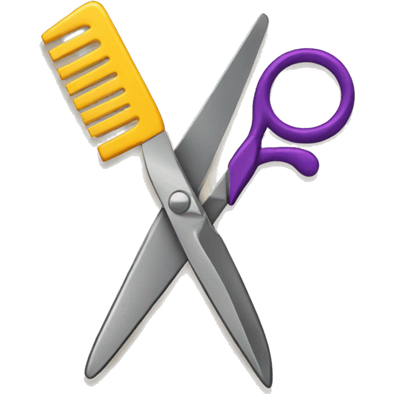 scissors and comb emoji